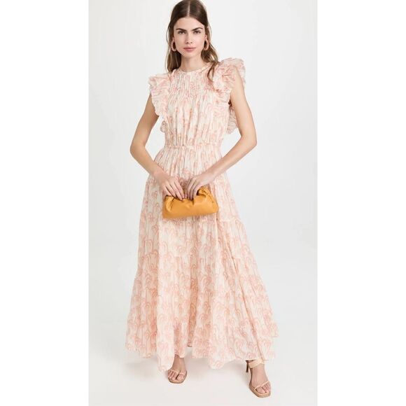Women's Scotch & Soda Printed Organic Maxi Voile Dress size XL - Picture 1 of 12